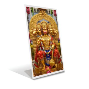 Car Desk/Table Top Panchmukhi Hanuman Acrylic L-Style Photo Stand - 2.5x3.5 Inches, Compact And Stylish Spiritual Display (F6726) Car Desk/Table Top Panchmukhi Hanuman Acrylic L-Style Photo Stand - 2.5x3.5 Inches, Compact And Stylish Spiritual Display (F6726)