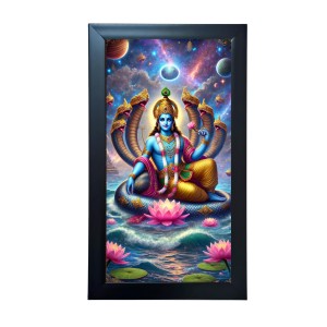Hitech SalesLord Vishnu Religious Art Photo Frame – Acrylic Wall Decor for Home, Office & Temple (39.5 x 24.3 cm) Hitech SalesLord Vishnu Religious Art Photo Frame – Acrylic Wall Decor for Home, Office & Temple (39.5 x 24.3 cm)