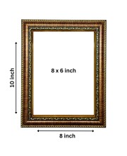 Sri Hanuman photo frame/golden frame, laminated pic, font glass