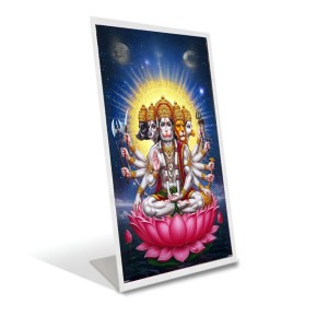 Car Desk/Table Top Panchmukhi Hanuman Acrylic L-Style Photo Stand - 2.5x3.5 Inches, Compact And Stylish Spiritual Display (F6673) Car Desk/Table Top Panchmukhi Hanuman Acrylic L-Style Photo Stand - 2.5x3.5 Inches, Compact And Stylish Spiritual Display (F6673)