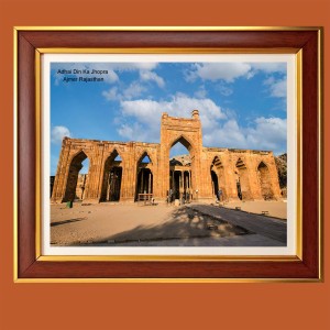 Adhai Din Ka Jhopra - Ajmer, Rajasthan Photo Frame, 16x20 Inches Stylish Framed Islamic wall art for Home & Office Decoration and gift for Muslims Adhai Din Ka Jhopra - Ajmer, Rajasthan Photo Frame, 16x20 Inches Stylish Framed Islamic wall art for Home & Office Decoration and gift for Muslims