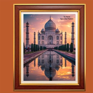 Taj Mahal, Agra, Uttar Pradesh Photo Frame, 10x14 Inches Stylish Framed Islamic wall art for Home & Office Decoration and gift for Muslims Taj Mahal, Agra, Uttar Pradesh Photo Frame, 10x14 Inches Stylish Framed Islamic wall art for Home & Office Decoration and gift for Muslims