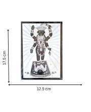 Hitech Sales ADDYA MATA (7X5 in) Wood Laminated Photo With Wall/Back Support Mount Religious Photo Frame Versatile Décor for Wall, Table, Ideal for Gifts, Puja, and Living Room Ambiance