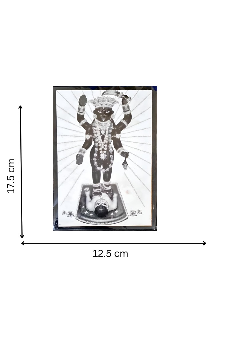 Hitech Sales ADDYA MATA (7X5 in) Wood Laminated Photo With Wall/Back Support Mount Religious Photo Frame Versatile Décor for Wall, Table, Ideal for Gifts, Puja, and Living Room Ambiance
