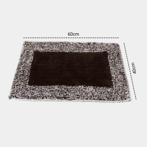 Home Beautiful Anti-Skid Brown Polyester Cotton Door Mat Home Beautiful Anti-Skid Brown Polyester Cotton Door Mat