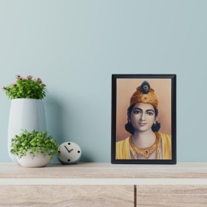 Wooden Photo Frame of Bhagavan Krishna | Lord Krishna Wall Hanging and Table Stand Frame for Wall Art, Home, Temple, and Meditation Room Decor Wooden Photo Frame of Bhagavan Krishna | Lord Krishna Wall Hanging and Table Stand Frame for Wall Art, Home, Temple, and Meditation Room Decor