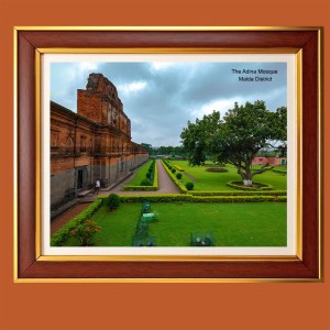 The Adina Mosque in Malda District Photo Frame, 10x14 Inches Stylish Framed Islamic wall art for Home & Office Decoration and gift for Muslims The Adina Mosque in Malda District Photo Frame, 10x14 Inches Stylish Framed Islamic wall art for Home & Office Decoration and gift for Muslims