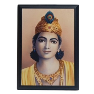 Wooden Photo Frame of Bhagavan Krishna | Lord Krishna Wall Hanging and Table Stand Frame for Wall Art, Home, Temple, and Meditation Room Decor Wooden Photo Frame of Bhagavan Krishna | Lord Krishna Wall Hanging and Table Stand Frame for Wall Art, Home, Temple, and Meditation Room Decor