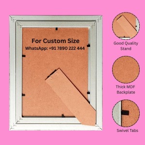 HiTechMart Polystyrene Photo Frame with Matte Finish 8x10 Inch Picture Frame for Wedding, Family, or Portrait Photos Wall Mount or Tabletop Display Home Decor Gift HiTechMart Polystyrene Photo Frame with Matte Finish 8x10 Inch Picture Frame for Wedding, Family, or Portrait Photos Wall Mount or Tabletop Display Home Decor Gift