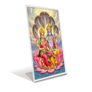 Car Desk/Table Top Lord Vishnu And Lakhsmi Acrylic L-Style Photo Stand - 2.5x3.5 Inches, Compact And Stylish Spiritual Display (F6662) Car Desk/Table Top Lord Vishnu And Lakhsmi Acrylic L-Style Photo Stand - 2.5x3.5 Inches, Compact And Stylish Spiritual Display (F6662)