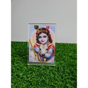 HiTechMart Shree Krishna with Divine Cow Acrylic Photo Frame – Hindu Spiritual Home Décor, Religious Gift, Desk & Wall Art HiTechMart Shree Krishna with Divine Cow Acrylic Photo Frame – Hindu Spiritual Home Décor, Religious Gift, Desk & Wall Art
