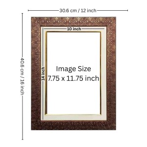 HiTechMart 12x16 Brown Picture Frame Polystyrene Frame with Acrylic Glass Fits 8x12 Photo Wall Mount Display Modern Frame for Home Decor, Family Photos & Gifting HiTechMart 12x16 Brown Picture Frame Polystyrene Frame with Acrylic Glass Fits 8x12 Photo Wall Mount Display Modern Frame for Home Decor, Family Photos & Gifting