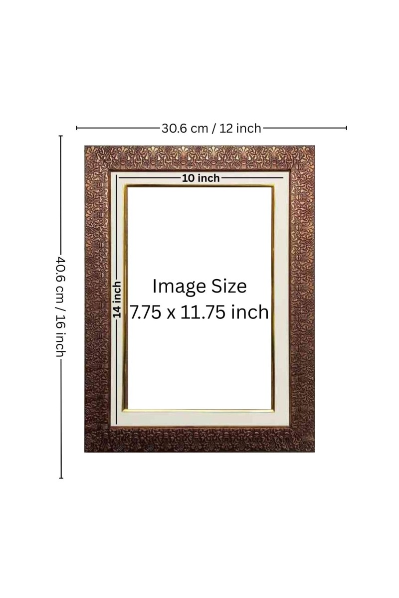 HiTechMart 12x16 Brown Picture Frame Polystyrene Frame with Acrylic Glass Fits 8x12 Photo Wall Mount Display Modern Frame for Home Decor, Family Photos & Gifting