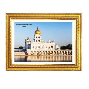 Gurudwara Gurdwara Bangla Sahib, New Delhi Photo Frame 10x14 Inch | Spiritual Wall decoration for Home & Office | | Gift for Sikh Punjabi Gurudwara Gurdwara Bangla Sahib, New Delhi Photo Frame 10x14 Inch | Spiritual Wall decoration for Home & Office | | Gift for Sikh Punjabi