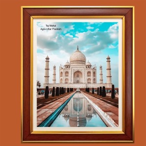 Taj Mahal, Agra, Uttar Pradesh Photo Frame, 10x14 Inches Stylish Framed Islamic wall art for Home & Office Decoration and gift for Muslims Taj Mahal, Agra, Uttar Pradesh Photo Frame, 10x14 Inches Stylish Framed Islamic wall art for Home & Office Decoration and gift for Muslims