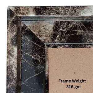 HiTechMart Black Polystyrene 8x10inch Picture Frame Decorative Style Photo Frame with Glass Front, Tabletop Perfect for Wedding Photos or Elegant Home Decor