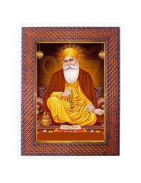 Guru Nanak Photo Frame 17X21 Inch Religious Wall & Table Decor Frame | Guru Nanak Spiritual Photo Frame For Home, Temple & Office | Decorative Hindu God & Goddess Frame (Pack Of 1) (F18245)