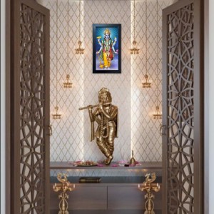 Lord Vishnu Wall-Mount Rectangular Polystyrene Photo Frame for Pooja Room, Home Decoration and Gifting, 9.6 x 15.6 inches Black Frame (Pack of 1, Printed Photo) Lord Vishnu Wall-Mount Rectangular Polystyrene Photo Frame for Pooja Room, Home Decoration and Gifting, 9.6 x 15.6 inches Black Frame (Pack of 1, Printed Photo)