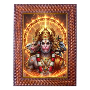 Mata Ganga Photo Frame 17X21 Inch Religious Wall & Table Decor Frame | Mata Ganga Spiritual Photo Frame For Home, Temple & Office (F18228X17X21)