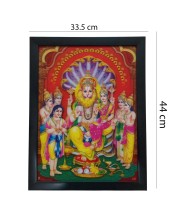 Hitech Narasimha 3D Laminated Photo Frame - Perfect Décor for Walls, Tables, and Sacred Spaces. Great for Gifts, Puja, and Elevating Living Room Ambiance