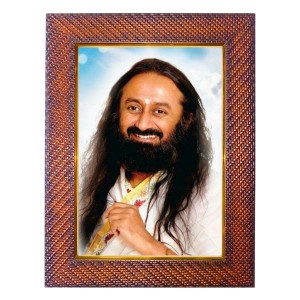 Pujya Morari Bapu Photo Frame 21X25 Inch Religious Wall & Table Decor Frame | Pujya Morari Bapu Spiritual Photo Frame For Home, Temple & Office (F18315X21X25)