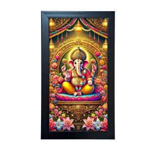 Hitech Sales Lord Ganesh Ji Religious Art Photo Frame – Acrylic Wall Decor for Home, Office & Temple (39.5 x 24.3 cm) Hitech Sales Lord Ganesh Ji Religious Art Photo Frame – Acrylic Wall Decor for Home, Office & Temple (39.5 x 24.3 cm)