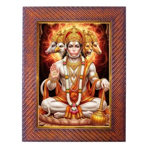 Mata Ganga Photo Frame 17X21 Inch Religious Wall & Table Decor Frame | Mata Ganga Spiritual Photo Frame For Home, Temple & Office (F18226X17X21)