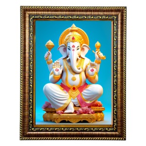 Hi Tech Sales Ganesh Ji Photo Frame for wall/table, Study & living room, gifts (7 x 9) Hi Tech Sales Ganesh Ji Photo Frame for wall/table, Study & living room, gifts (7 x 9)