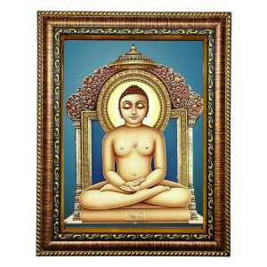 Hi Tech Sales Mahavira Jain Photo Frame for Office, Wall/Table, Study room & living room, gifts | PVC Frame & Front Face - Glass (12 x 10) Hi Tech Sales Mahavira Jain Photo Frame for Office, Wall/Table, Study room & living room, gifts | PVC Frame & Front Face - Glass (12 x 10)
