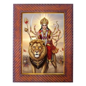 Mata Skandmata Photo Frame 13X17 Inch Religious Wall & Table Decor Frame | Mata Skandmata Spiritual Photo Frame For Home, Temple & Office (F18387X13X17)