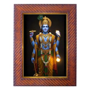 Mata Saraswati Photo Frame 17X21 Inch Religious Wall & Table Decor Frame | Mata Saraswati Spiritual Photo Frame For Home, Temple & Office (F18070X17X21)