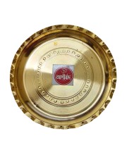 Small Brass Puja Thali/Bhog Thali for Mandir with Beautiful Design for Home & Temple Decoration & Gifting (14 cm) Small Brass Puja Thali/Bhog Thali for Mandir with Beautiful Design for Home & Temple Decoration & Gifting (14 cm)