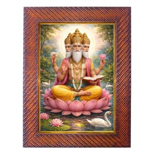 Maa Kali Photo Frame 21X25 Inch Religious Wall & Table Decor Frame | Maa Kali Spiritual Photo Frame For Home, Temple & Office | Decorative Hindu God & Goddess Frame (Pack Of 1) (F18124)