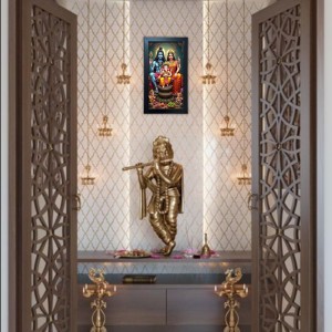 Hitech Sales Lord Shiva, Ma Parvati & Ganesh Ji Religious Art Photo Frame – Acrylic Wall Decor for Home, Office & Temple (39.5 x 24.3 cm) Hitech Sales Lord Shiva, Ma Parvati & Ganesh Ji Religious Art Photo Frame – Acrylic Wall Decor for Home, Office & Temple (39.5 x 24.3 cm)