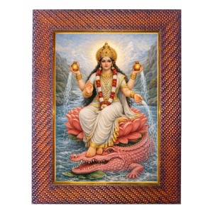 Mata Skandmata Photo Frame 13X17 Inch Religious Wall & Table Decor Frame | Mata Skandmata Spiritual Photo Frame For Home, Temple & Office (F18388X13X17)