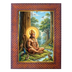 Mata Ganga Photo Frame 17X21 Inch Religious Wall & Table Decor Frame | Mata Ganga Spiritual Photo Frame For Home, Temple & Office (F18229X17X21)