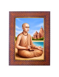 Mataji Nirmala Devi Photo Frame 15X19 Inch Religious Wall & Table Decor Frame | Mataji Nirmala Devi Spiritual Photo Frame For Home, Temple & Office (F18421X15X19)