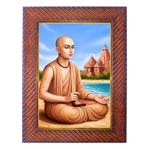 Mataji Nirmala Devi Photo Frame 15X19 Inch Religious Wall & Table Decor Frame | Mataji Nirmala Devi Spiritual Photo Frame For Home, Temple & Office (F18421X15X19)