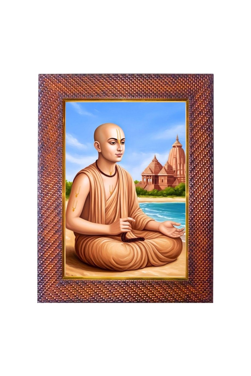 Mataji Nirmala Devi Photo Frame 15X19 Inch Religious Wall & Table Decor Frame | Mataji Nirmala Devi Spiritual Photo Frame For Home, Temple & Office (F18421X15X19)