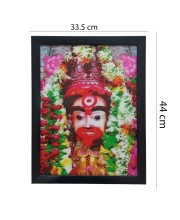 Hitech Maa Tara 3D Laminated Photo Frame - Perfect Décor for Walls, Tables, and Sacred Spaces. Ideal for Gifting, Puja, and Elevating Living Room Ambiance