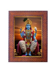 Lord Surya Dev Photo Frame 17X21 Inch Religious Wall & Table Decor Frame | Lord Surya Dev Spiritual Photo Frame For Home, Temple & Office | Decorative Hindu God & Goddess Frame (Pack Of 1) (F18112