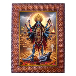 Maa Shyama Devi Photo Frame 13X17 Inch Religious Wall & Table Decor Frame | Maa Shyama Devi Spiritual Photo Frame For Home, Temple & Office | Decorative Hindu God & Goddess Frame (Pack Of 1) (F183 Maa Shyama Devi Photo Frame 13X17 Inch Religious Wall & Table Decor Frame | Maa Shyama Devi Spiritual Photo Frame For Home, Temple & Office | Decorative Hindu God & Goddess Frame (Pack Of 1) (F183