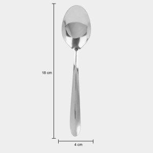 Steel Dessert Spoon 1 8 cm Length (Pack of 4) Steel Dessert Spoon 1 8 cm Length (Pack of 4)