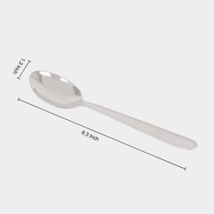 Stainless Steel Spoon, 6.3 in Length (Pack of 4) Stainless Steel Spoon, 6.3 in Length (Pack of 4)