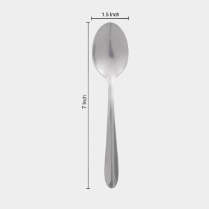 Stainless Steel Spoon, 7 in Length (Pack of 4)