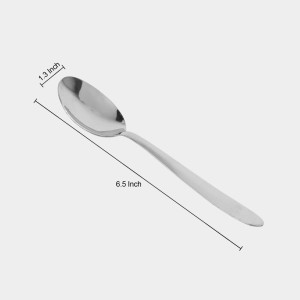 Stainless Steel Spoon, 6.5 in Length (Pack of 4)
