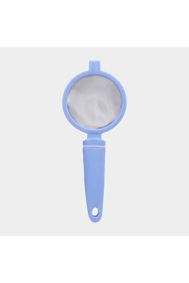 Plastic and Steel Tea Strainer, Plastic and Steel, 1 8.5 cm Length, 8 cm Dia. (Pack of 1)