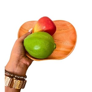 Segun Wooden Serving Tray Rustic Platter Fruit Shaped Board Decorative Kitchen Display Natural Wood Home Decor 7.5/6 inch Segun Wooden Serving Tray Rustic Platter Fruit Shaped Board Decorative Kitchen Display Natural Wood Home Decor 7.5/6 inch