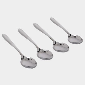 Steel Dessert Spoon 1 9 cm Length (Pack of 4) Steel Dessert Spoon 1 9 cm Length (Pack of 4)