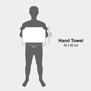 Home Beautiful 280 GSM Grey Microfiber Hand Towel - (M3284) Home Beautiful 280 GSM Grey Microfiber Hand Towel - (M3284)